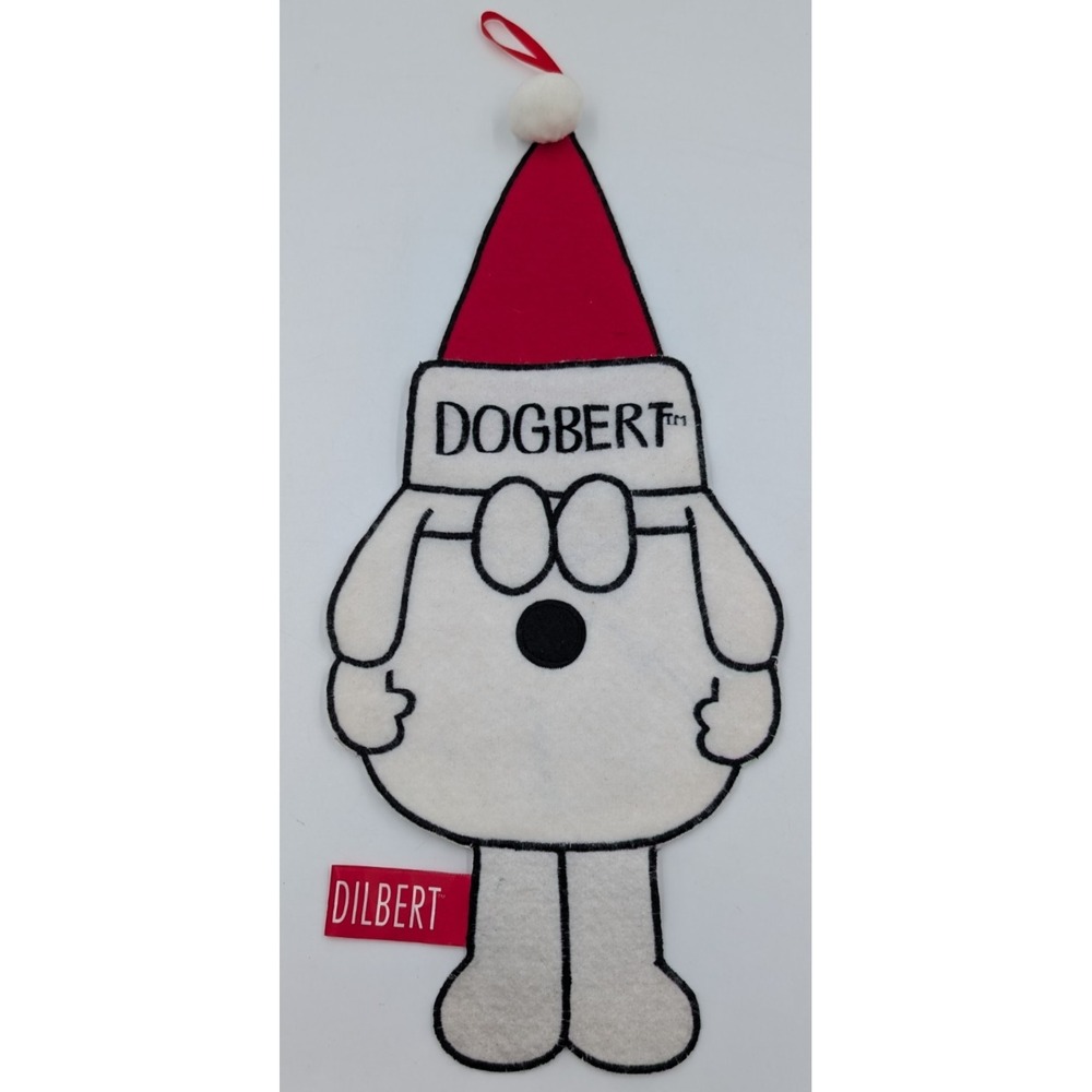 Vintage Dilbert Christmas Stocking Dogbert Perjinkities Y2Kโ Scott Adams Comic